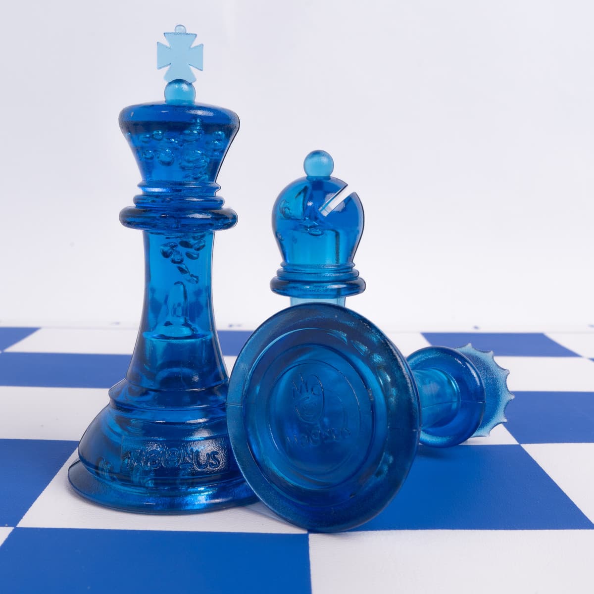 Set de Ajedrez Profesional Magnus Azul con Cristalino